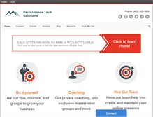 Tablet Screenshot of performancetechsolutions.com